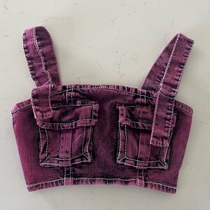 Denim Cargo Top😮‍💨